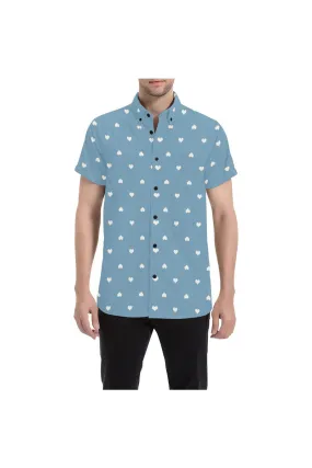 Hearts Men's All Over Print Short Sleeve Shirt