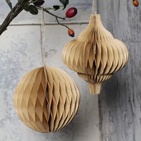 Honeycomb Decoration - Kraft