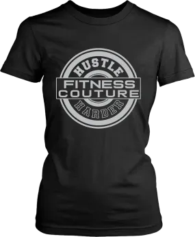 Hustle Harder - Fitness Couture Everyday Gym, Training Tee