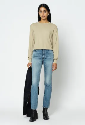 Jersey LS Cropped Tee / Earth