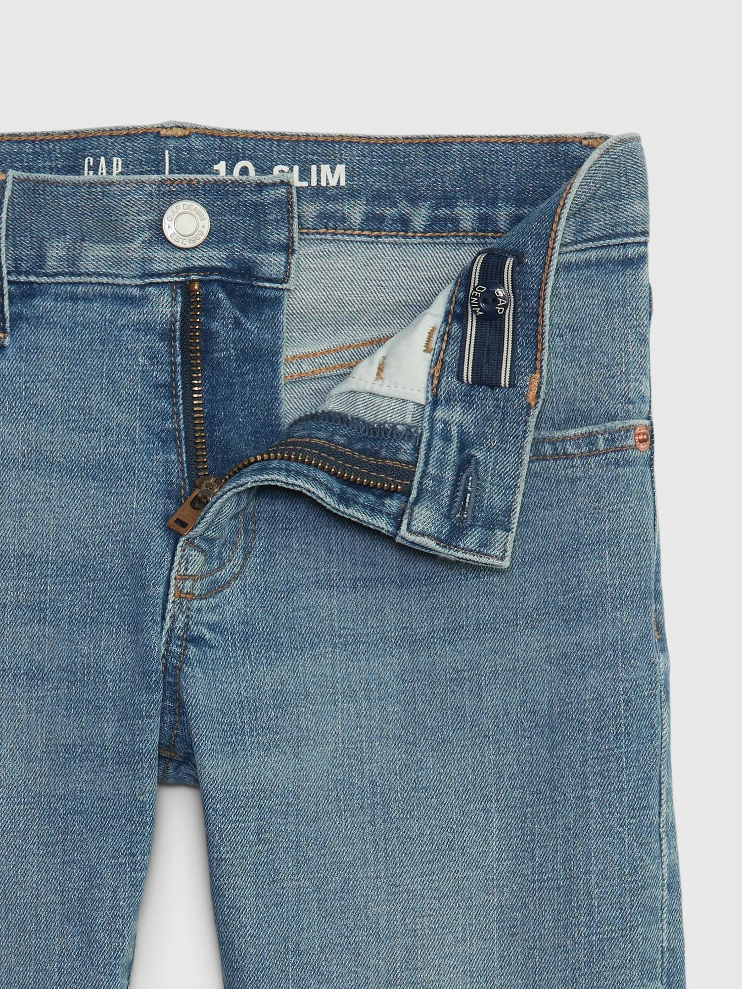 Kids Slim Jeans with Washwell