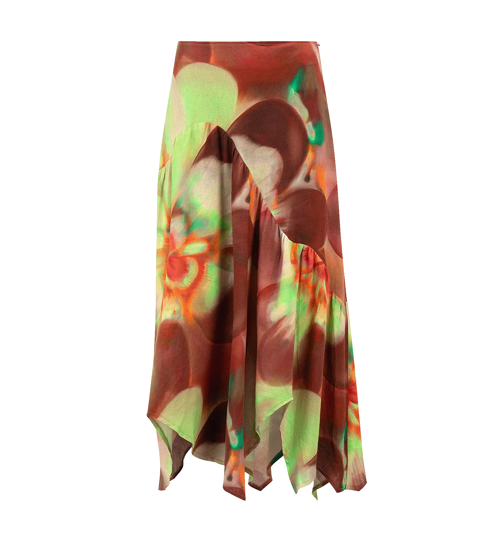 Laagam Marley Asymmetric Midi Skirt