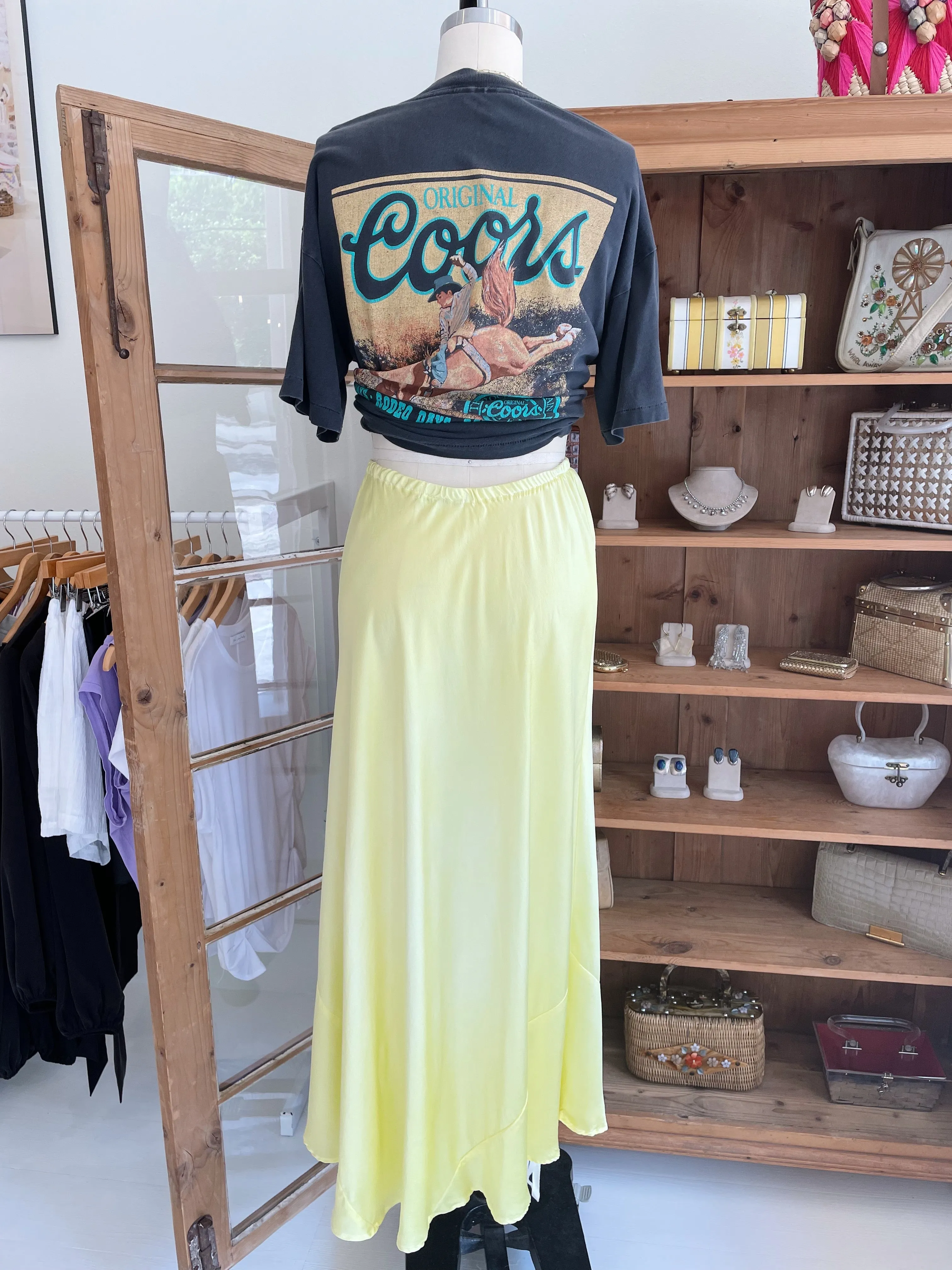 Lemon Drop Slip Skirt