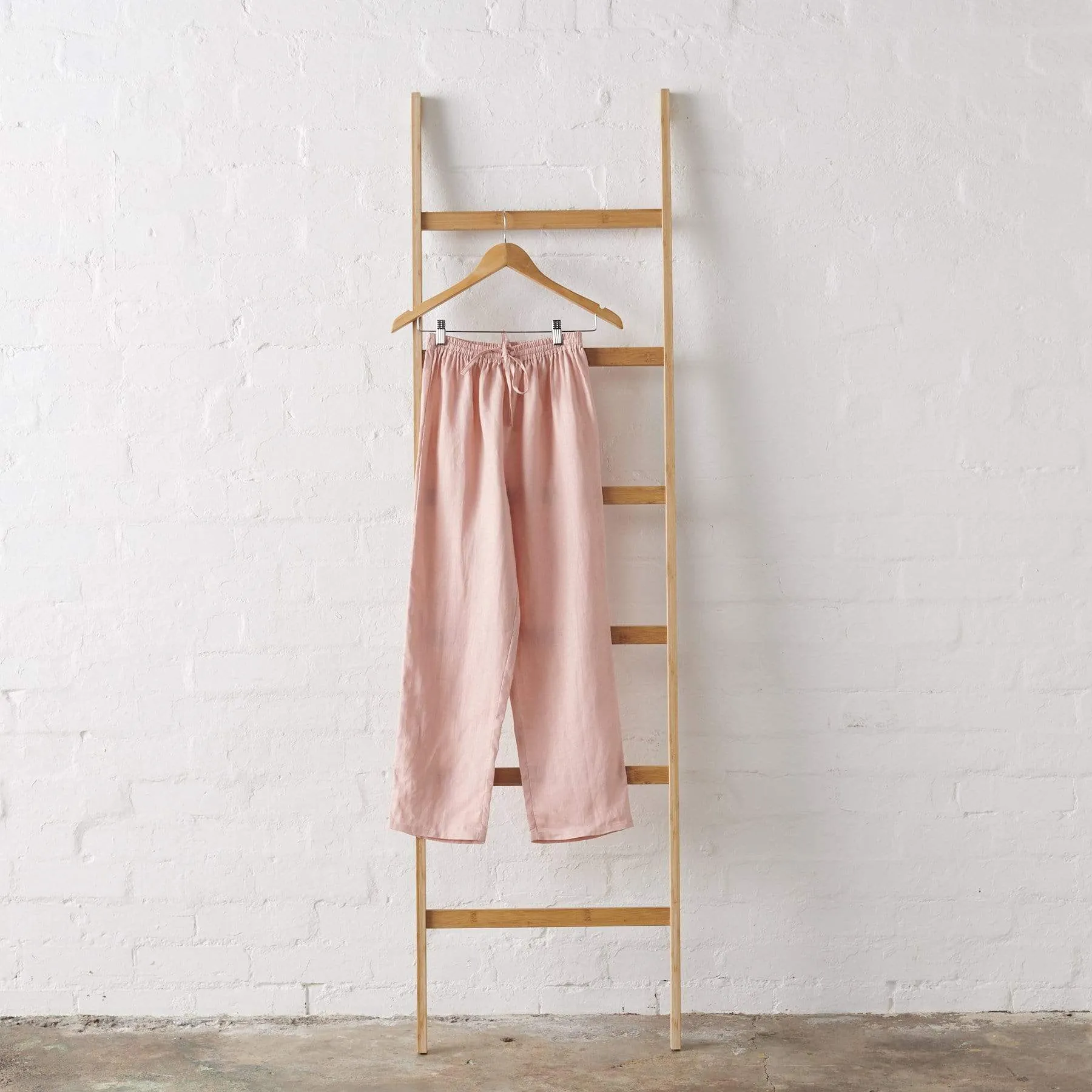 Linen Pyjama Pant - Pink