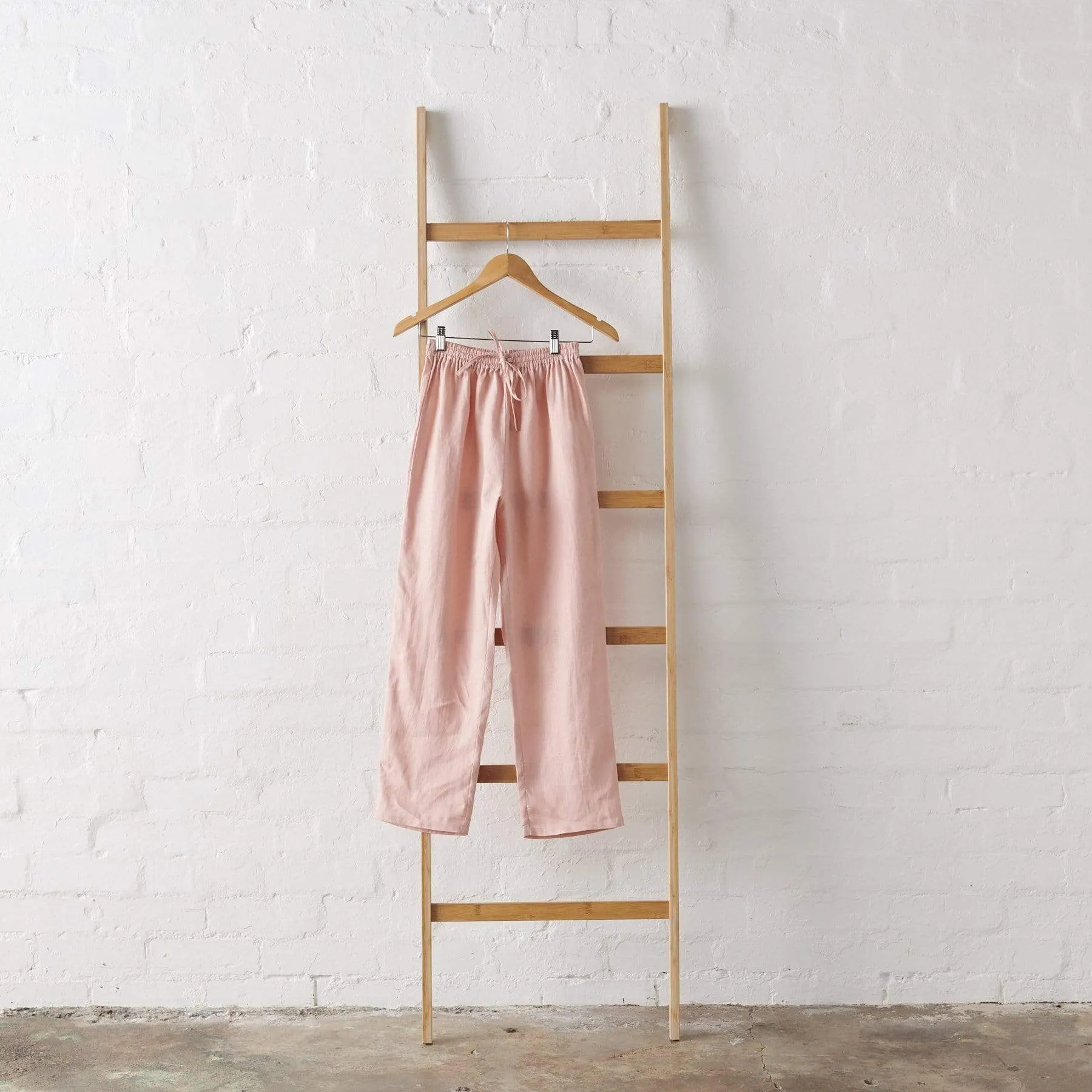 Linen Pyjama Pant - Pink