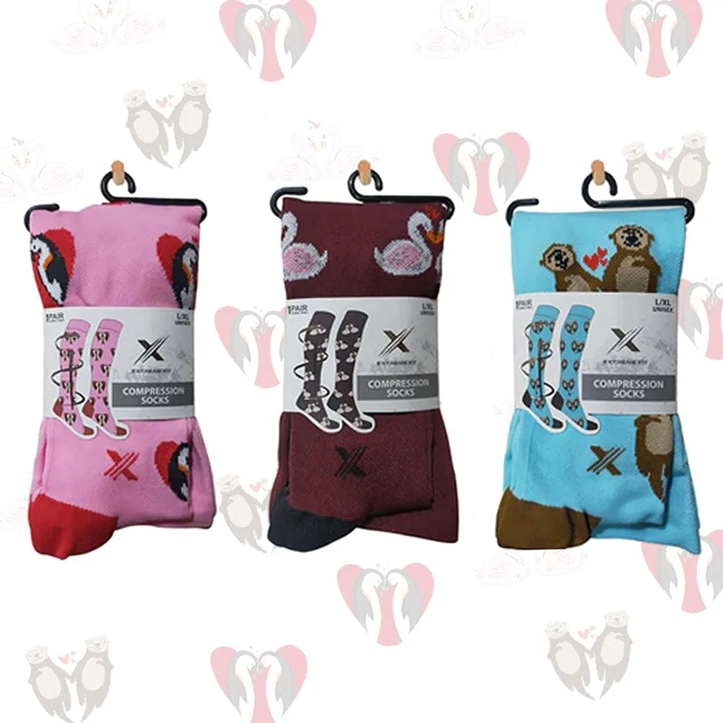 Lovebirds Compression Socks (3-Pairs)