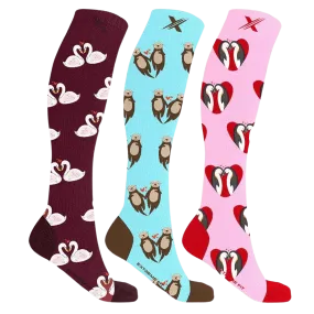 Lovebirds Compression Socks (3-Pairs)