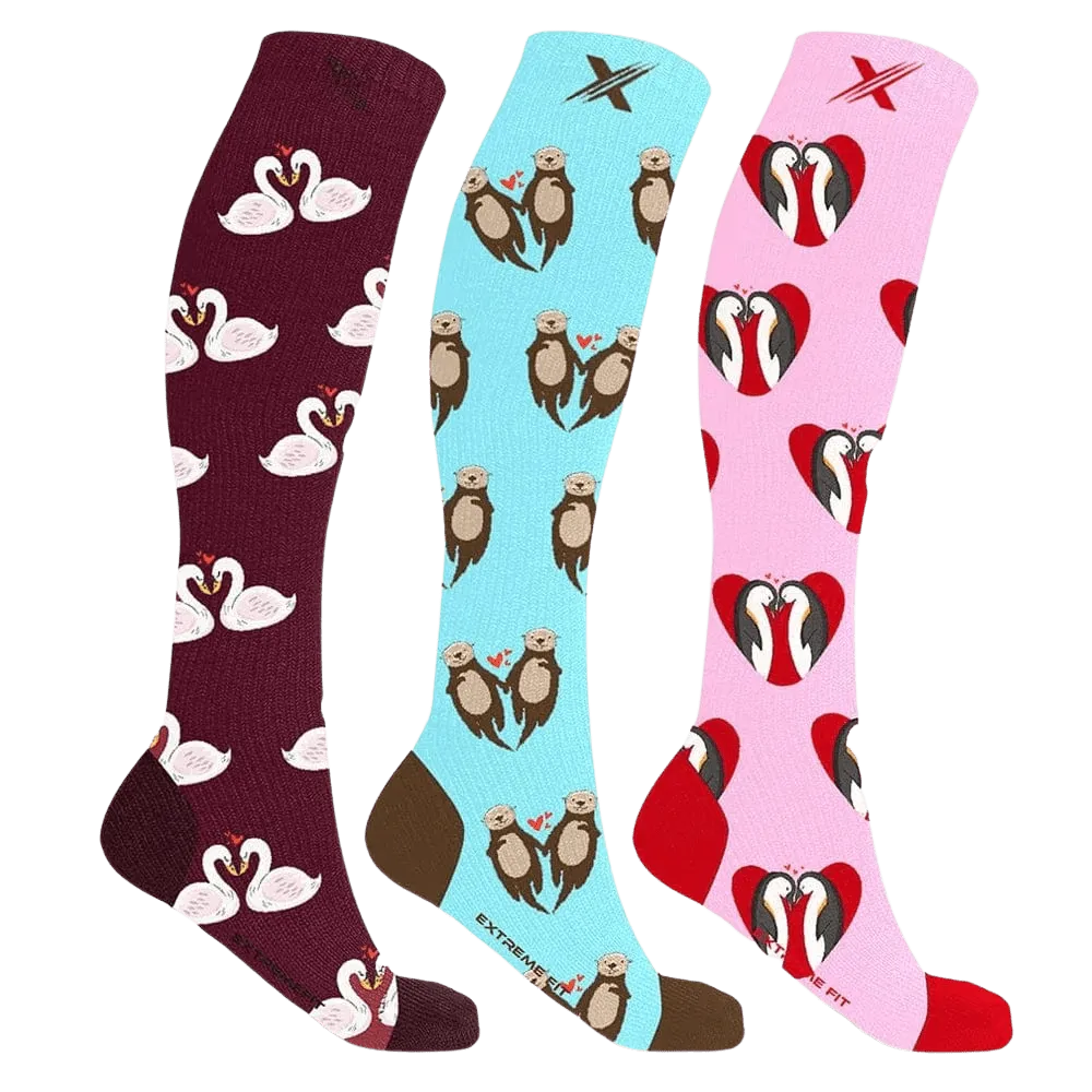 Lovebirds Compression Socks (3-Pairs)