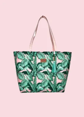 Makeup Junkie Bags - Spring Palms Tote [Pre-Order]