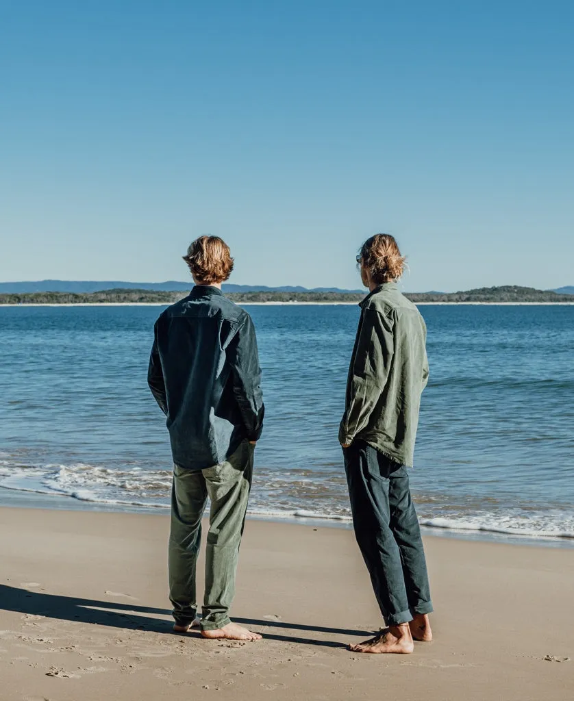 Marlow Long Sleeve Cord Shirt | Khaki