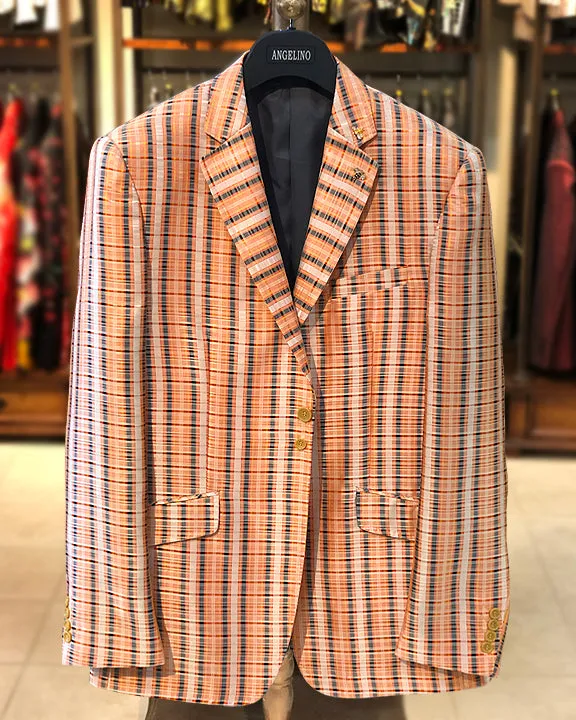 Mens Big and Tall - Mens Sport Coat - Blazer for men - Linea Orange