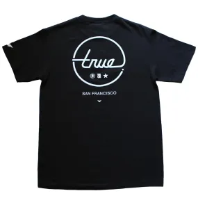 Mens True Circle Darkside T-Shirt Black