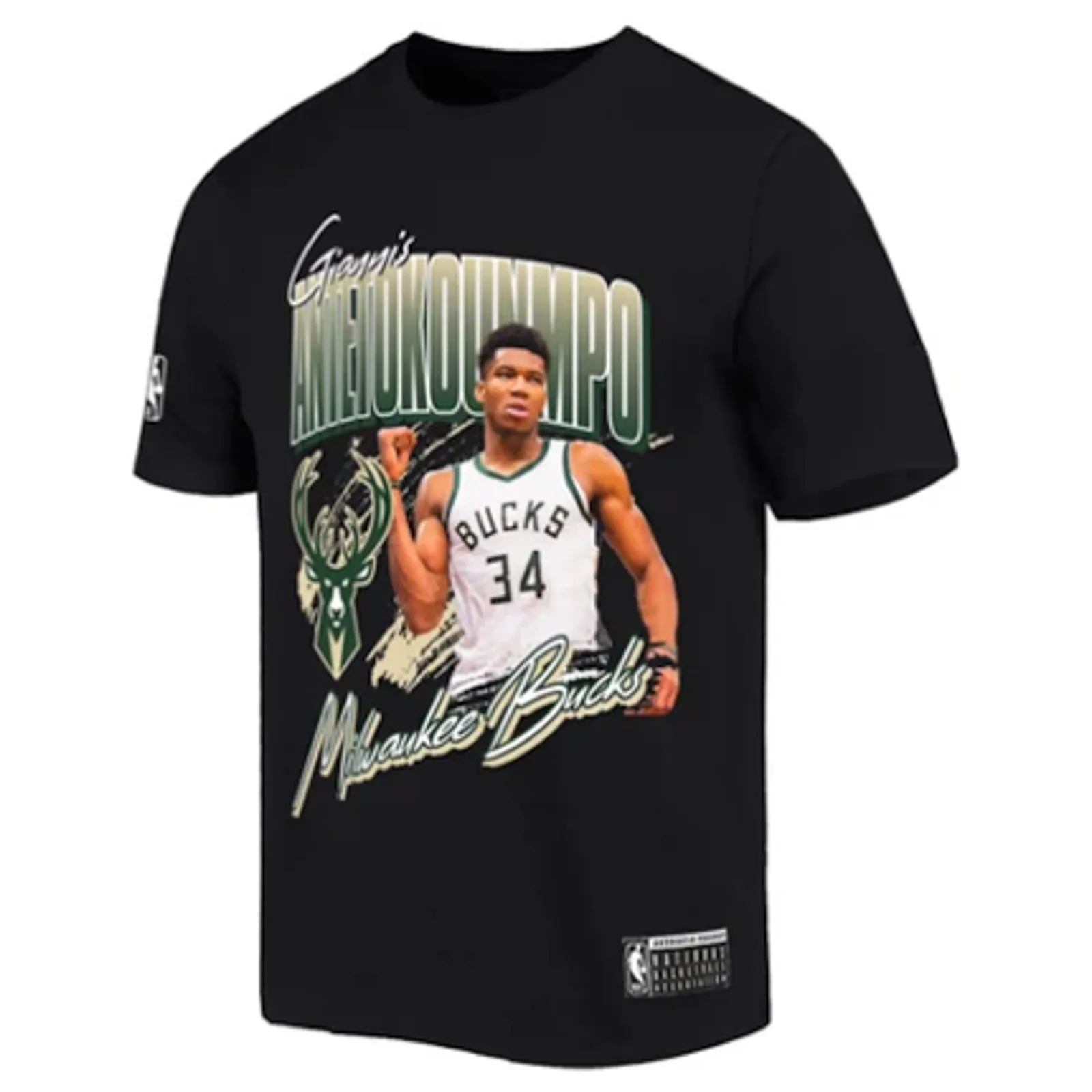 Milwaukee Bucks Giannis Antetokounmpo M JONES T-Shirt NBA by Mitchell & Ness