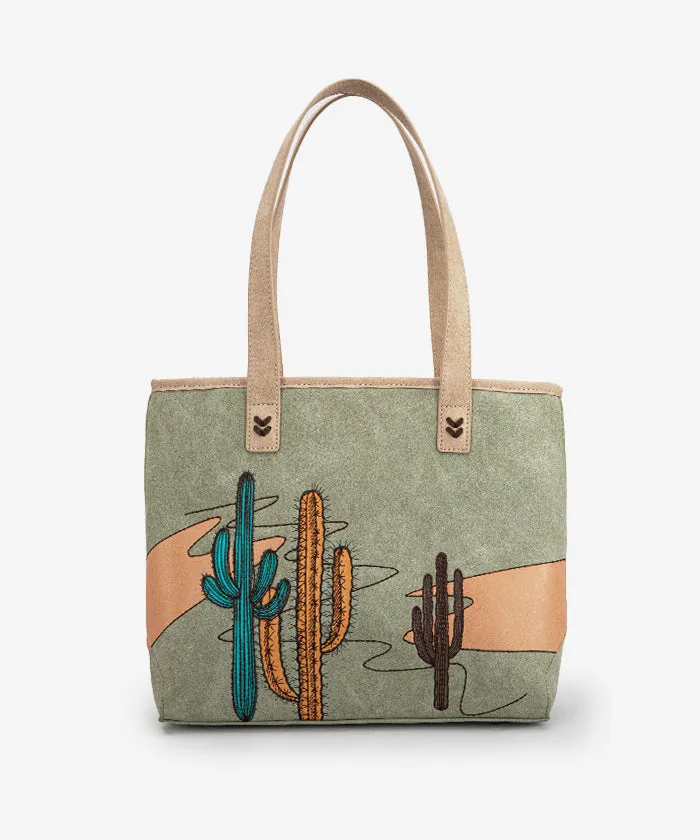 Montana West Cactus Embroidered Tote Bag Set