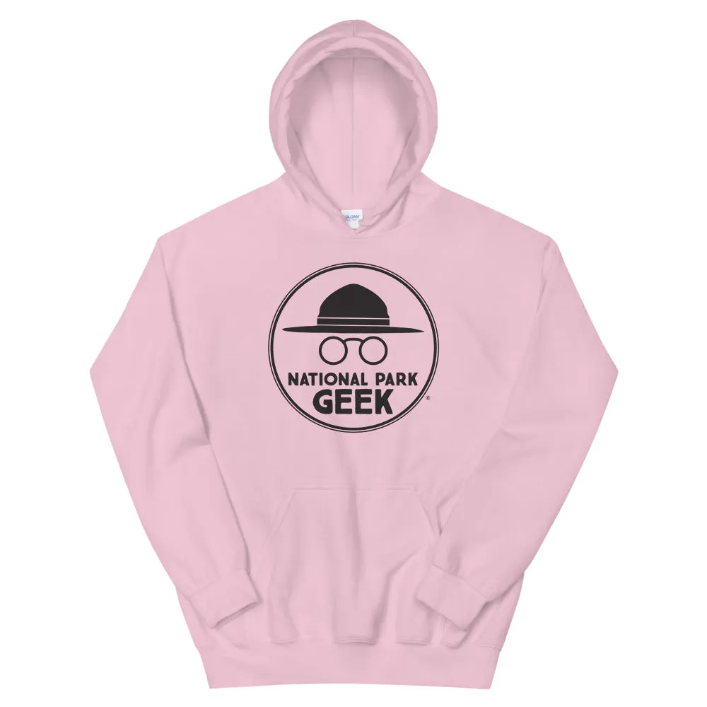 National Park Geek Unisex Hoodie Black Logo