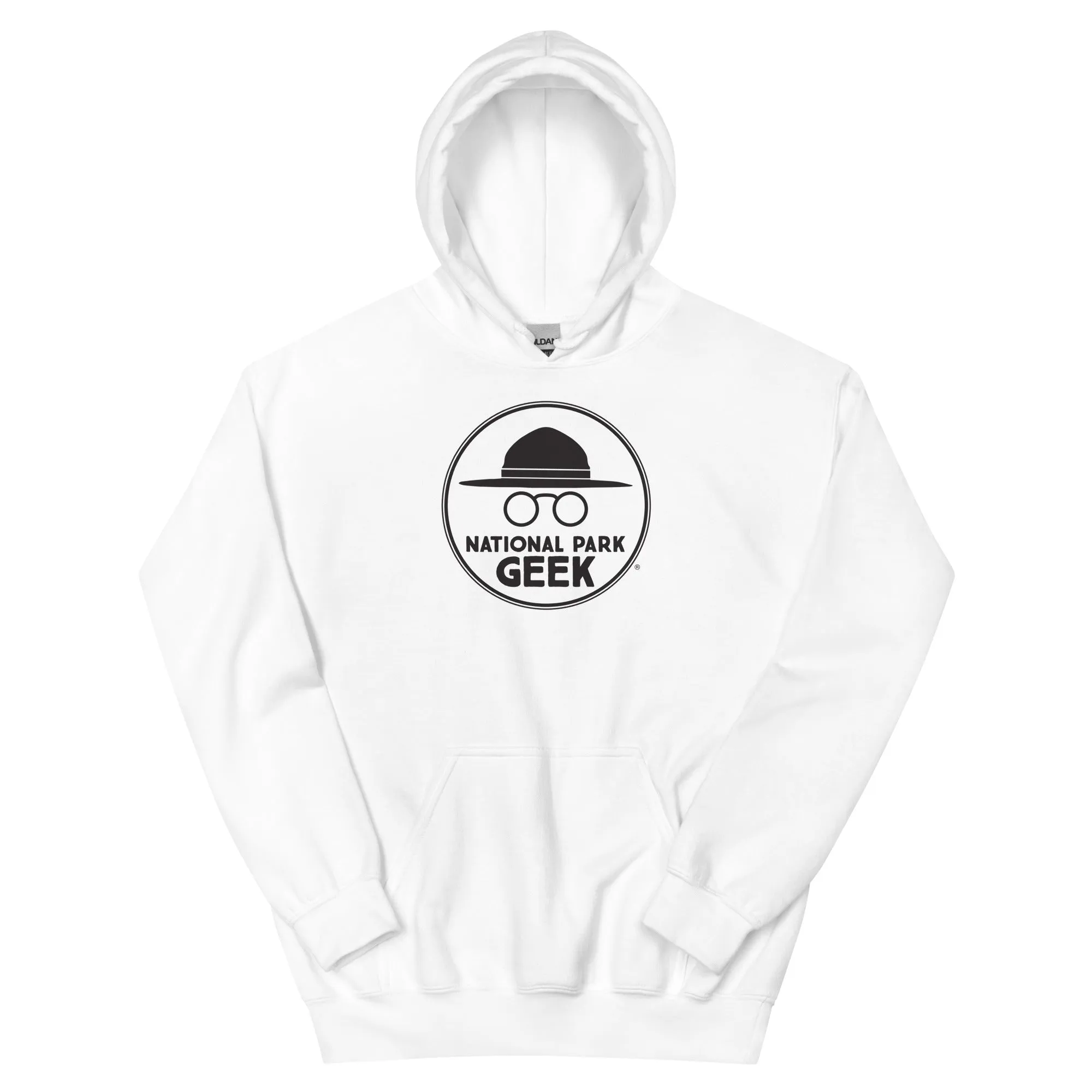 National Park Geek Unisex Hoodie Black Logo