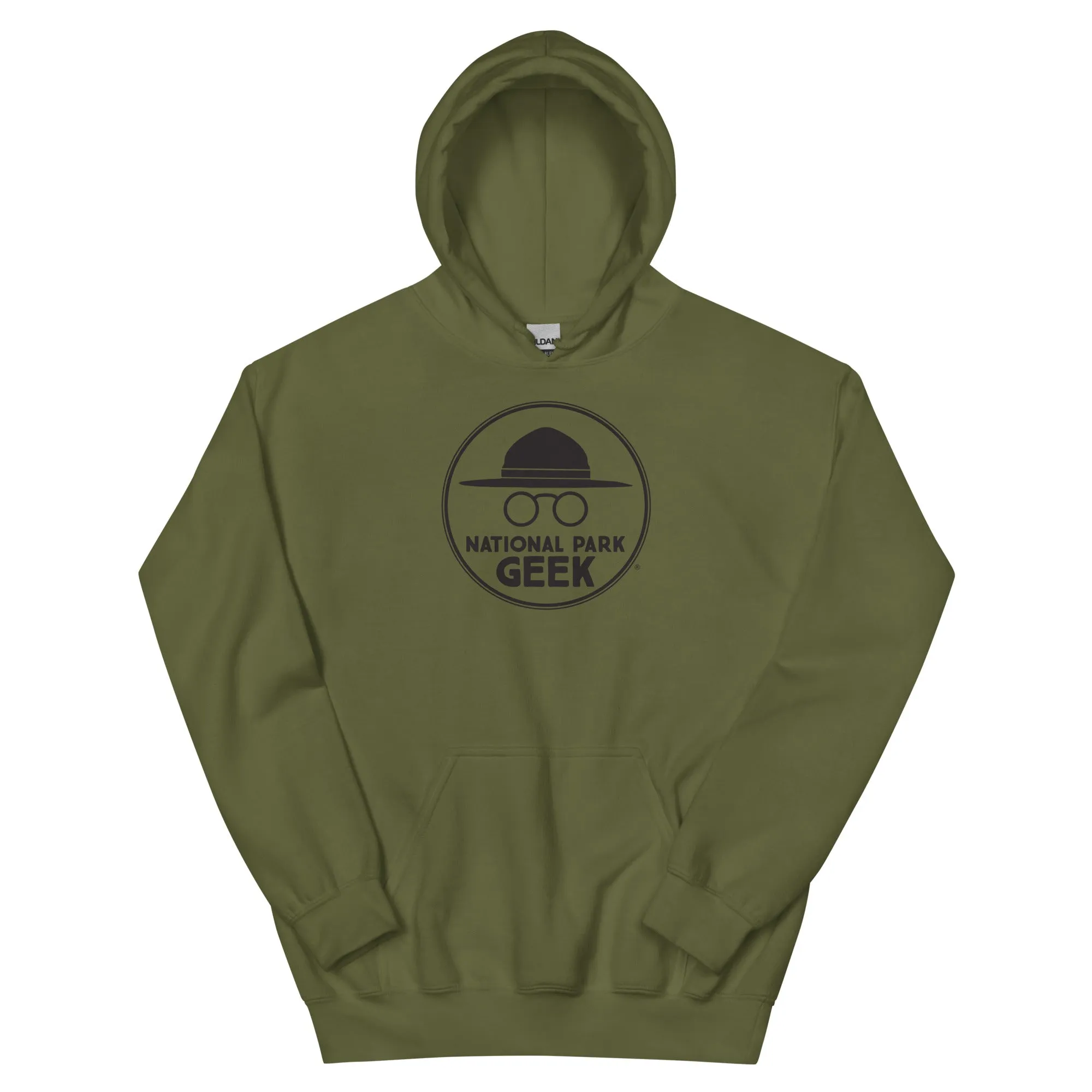 National Park Geek Unisex Hoodie Black Logo