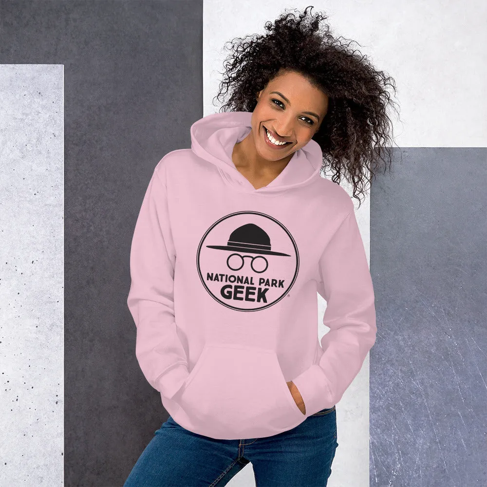 National Park Geek Unisex Hoodie Black Logo