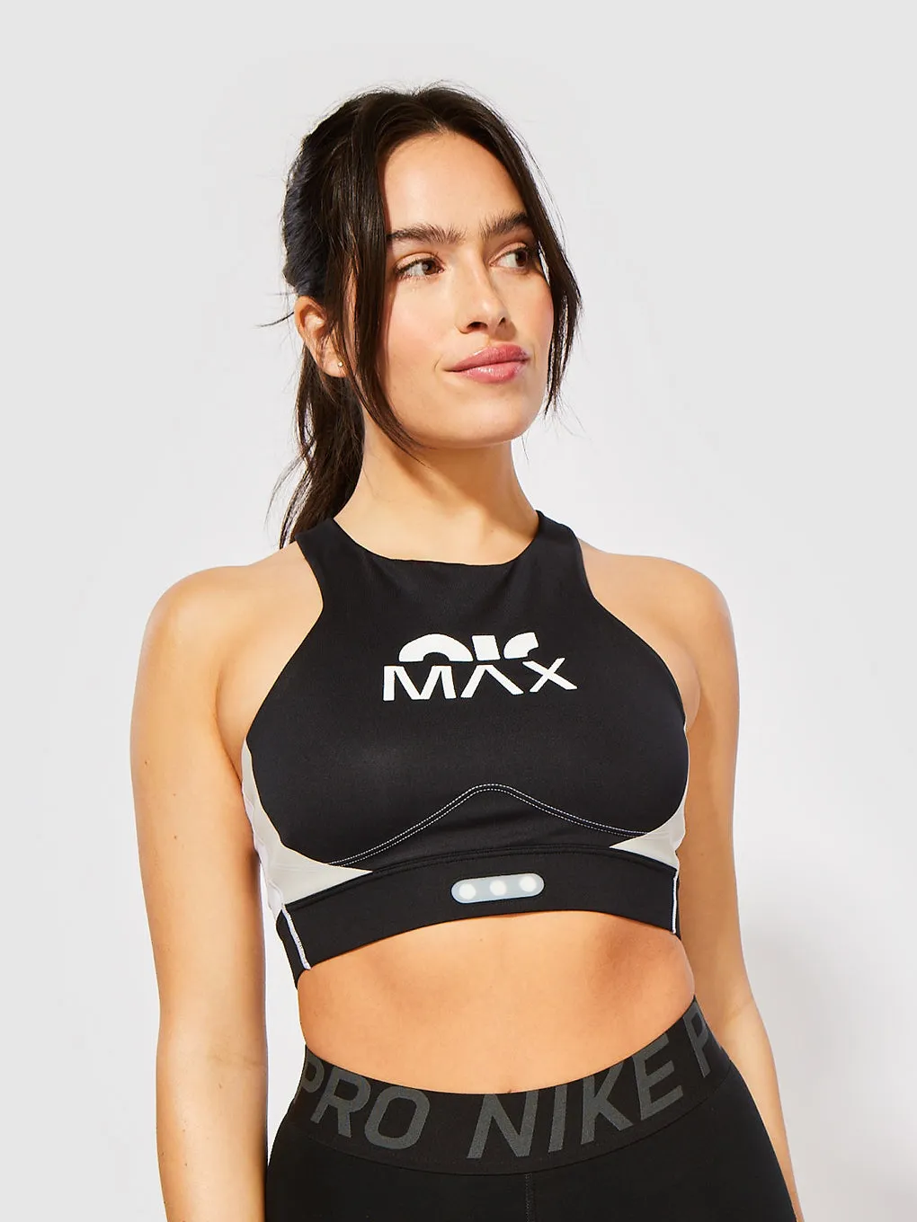 NIKE B/W DRI-FIT SWOOSH AIR MAX BRA