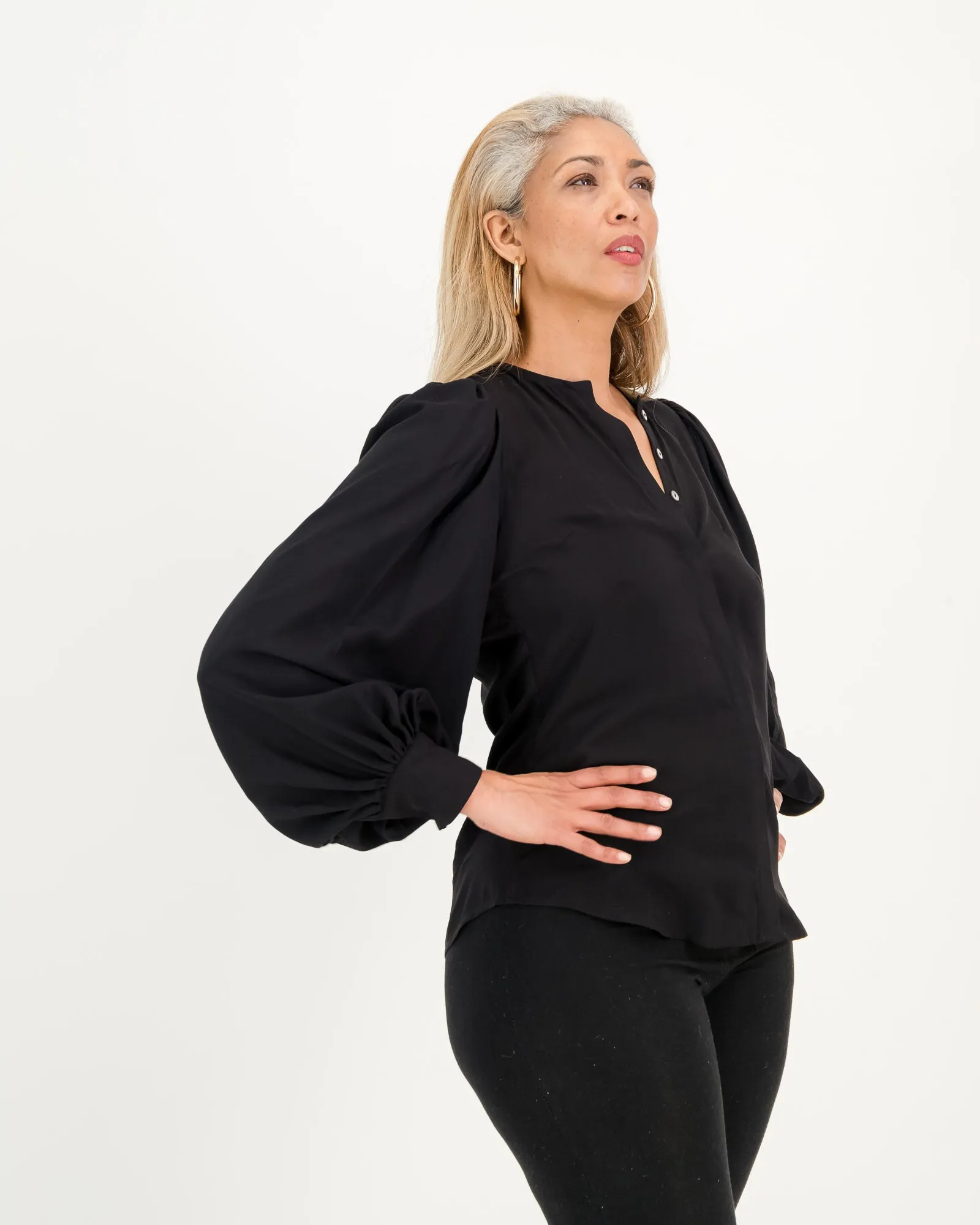 nivi blouse - black