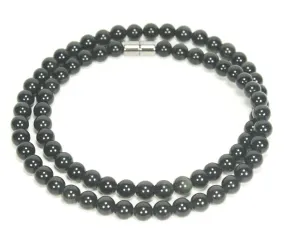 Obsidian Necklace (6mm Small Beads)