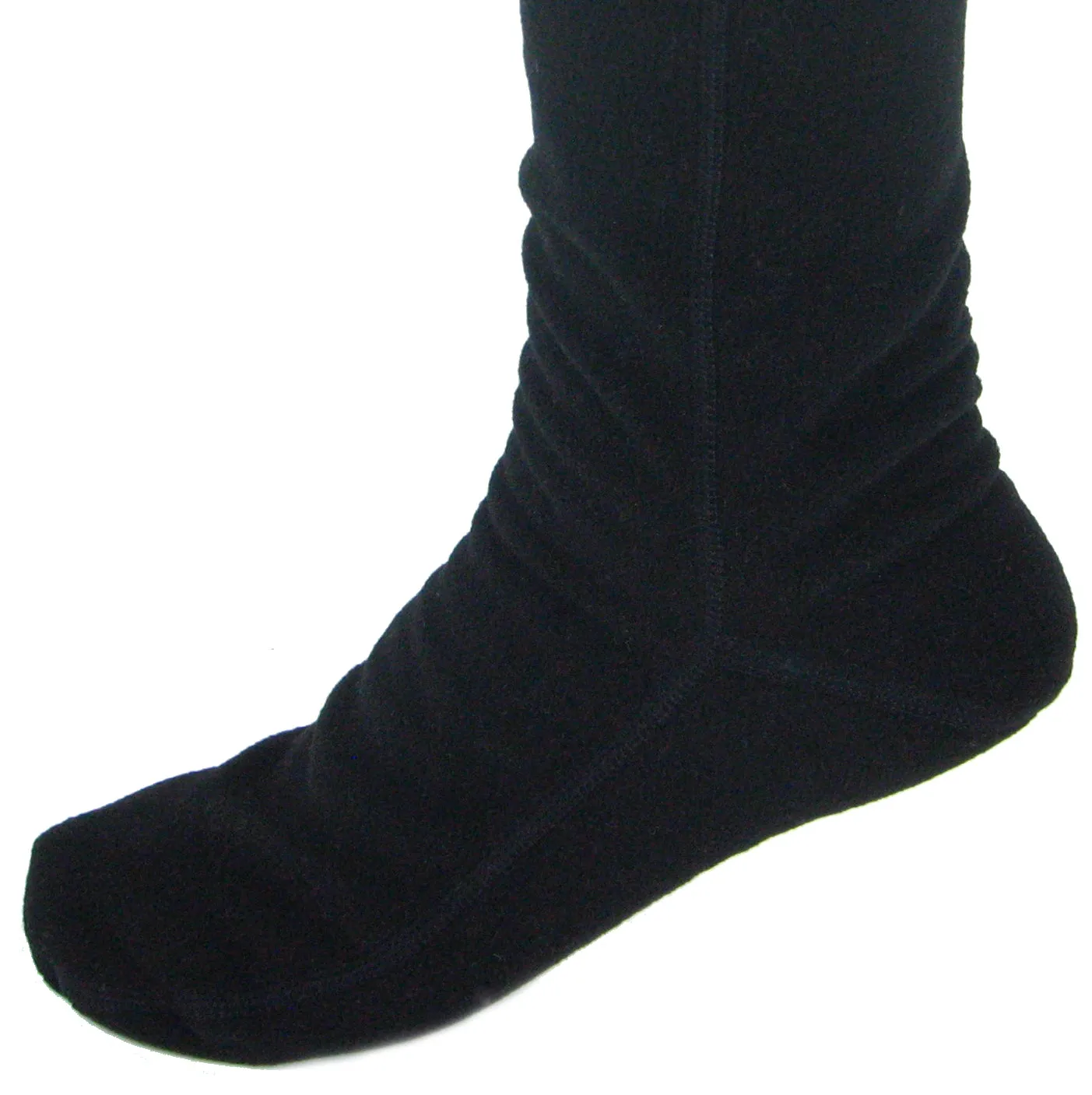 Over-the-Knee Fleece Socks - Black