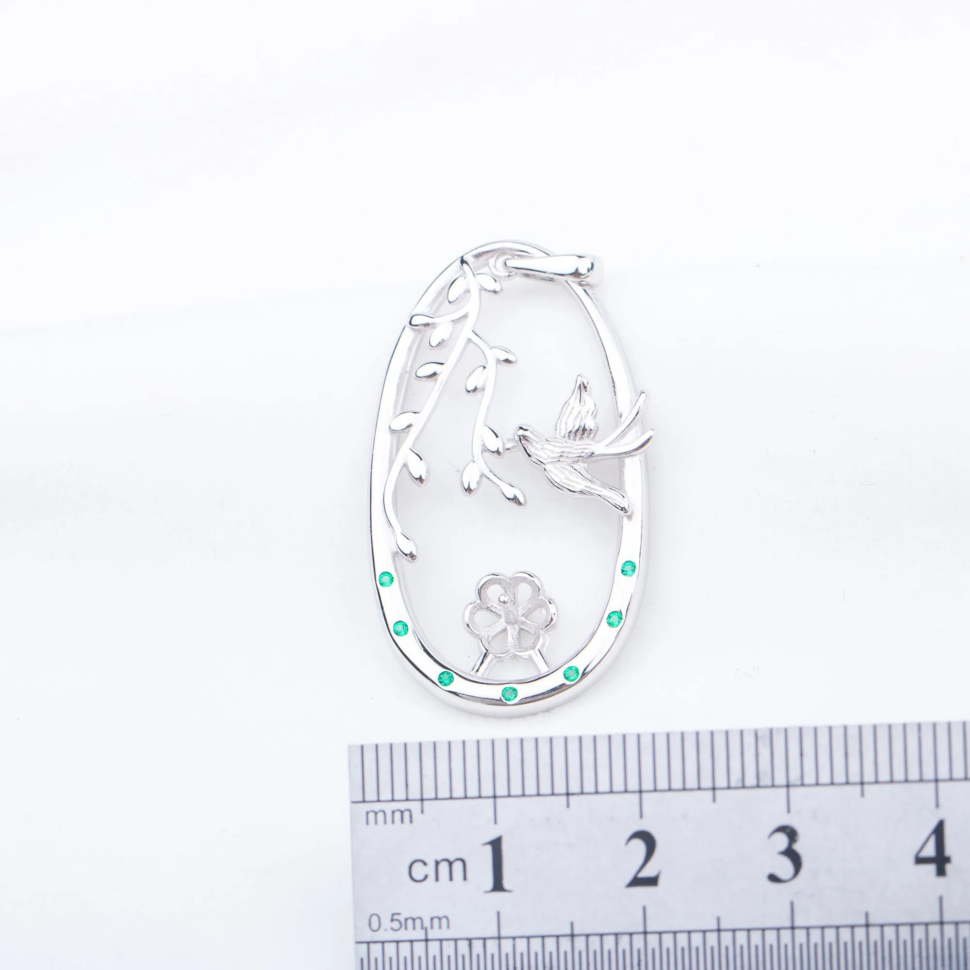 P010885 DIY 7-9mm Natural Freshwater pearl pendant accessory 925 sterling silver engagement jewelry necklace for women