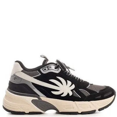 Palm Angels "the palm" running style sneakers black/beige