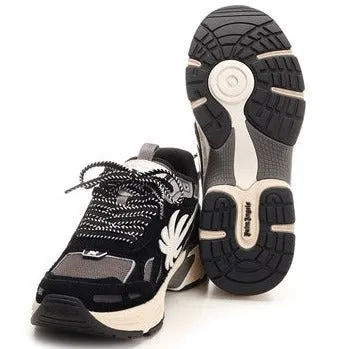 Palm Angels "the palm" running style sneakers black/beige