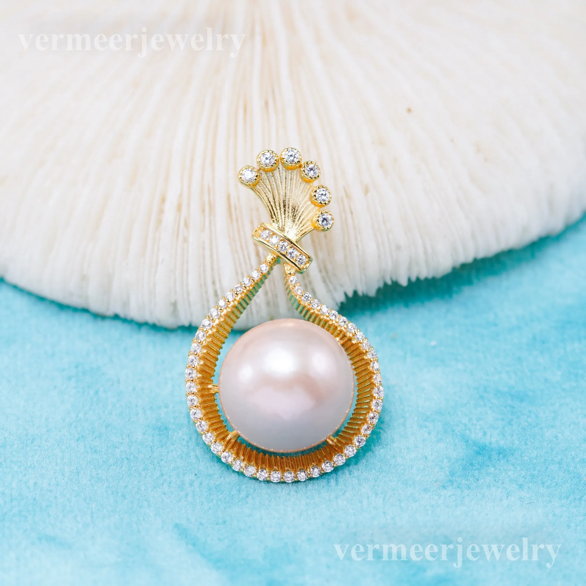 Pe011106 DIY 9-12mm Natural Freshwater pearl pendant accessory 925 sterling silver engagement jewelry necklace for women