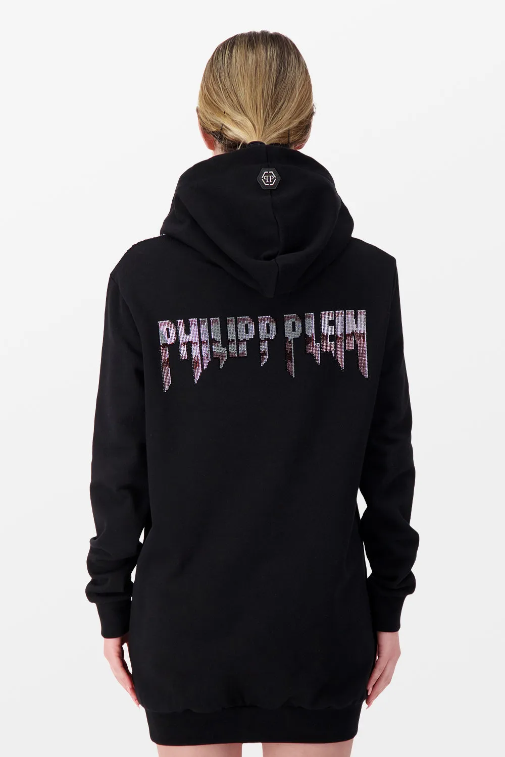 Philipp Plein Black Rock B Dress Hoodie