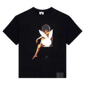 PLAYBOY X BOY HOT SEAT T-SHIRT - BLACK