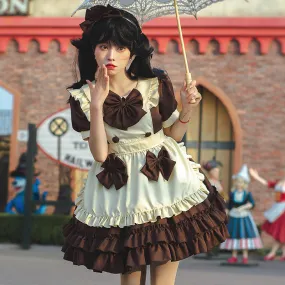 "Café Maid" Lolita Bow Dress