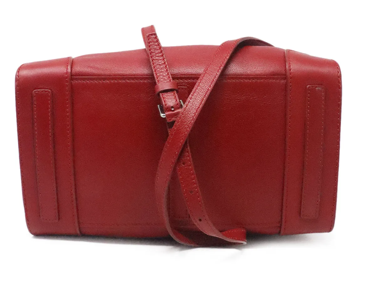 Ralph Lauren Red Leather Satchel