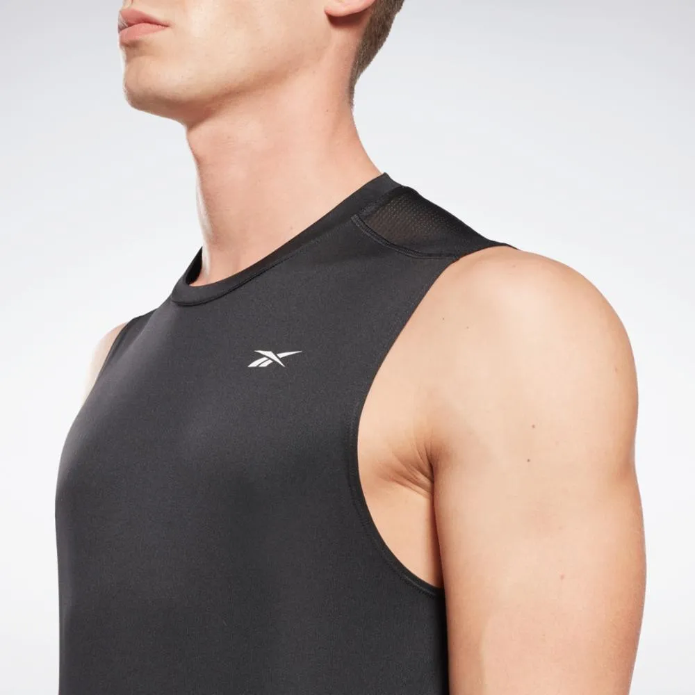 Reebok Apparel Men Workout Ready Sleeveless Tech T-Shirt BLACK