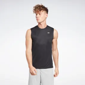 Reebok Apparel Men Workout Ready Sleeveless Tech T-Shirt BLACK