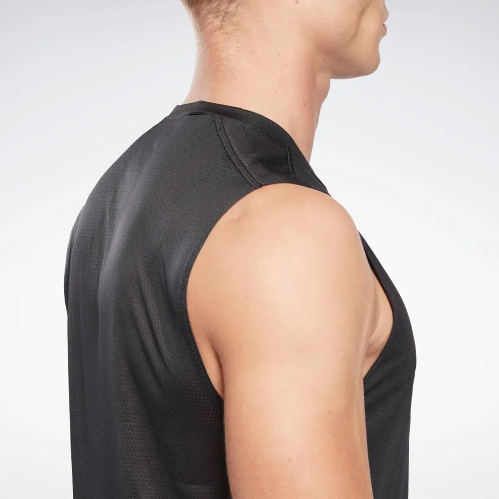 Reebok Apparel Men Workout Ready Sleeveless Tech T-Shirt BLACK