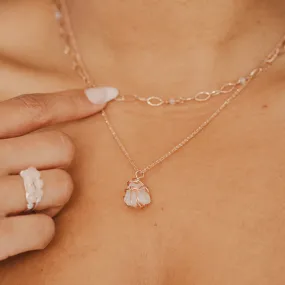 Rose Gold & Rose Quartz Necklace