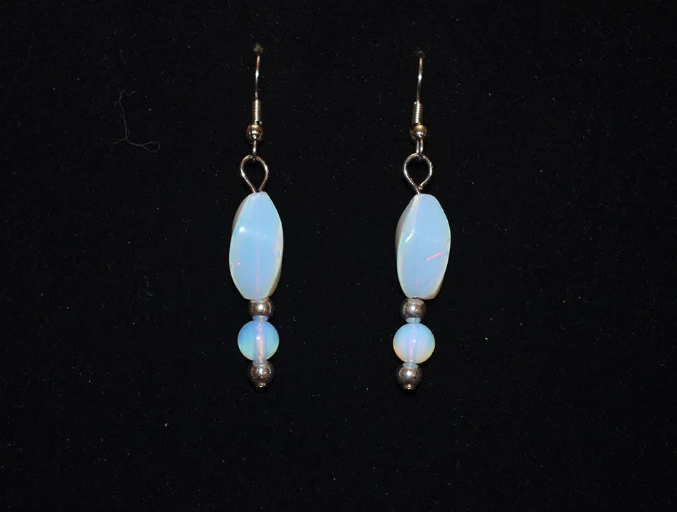 Sea Opal Necklace and Earrings Set