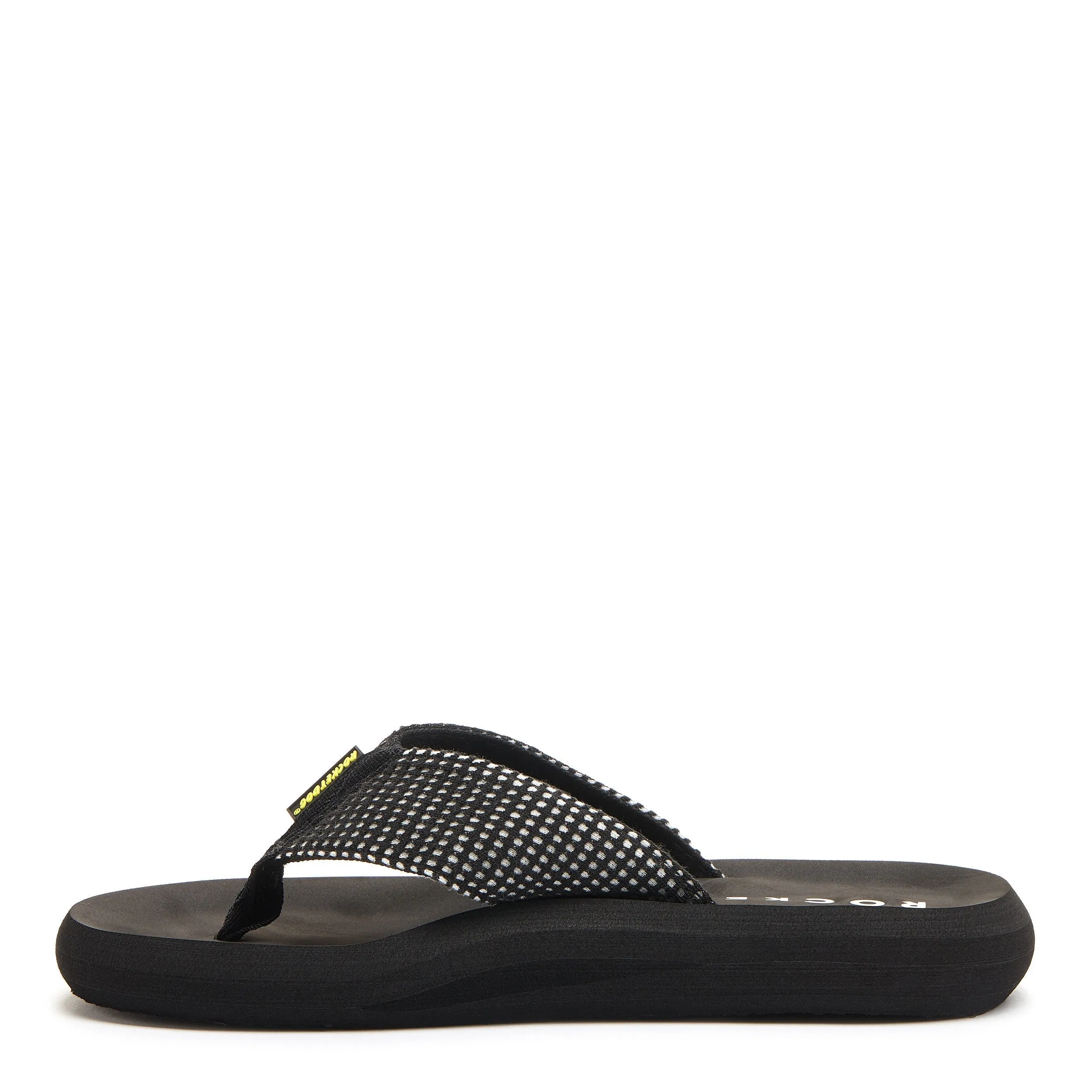 Spotlight Black Mesh Flip Flop