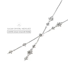 Sugar Crystal Necklace [White gems]