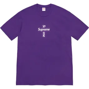 Supreme Cross Box Logo Tee (Purple)