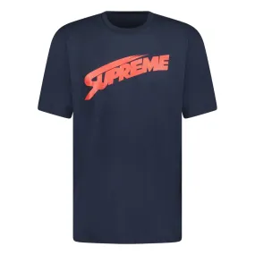 SUPREME TEXT LOGO T-SHIRT NAVY BLUE