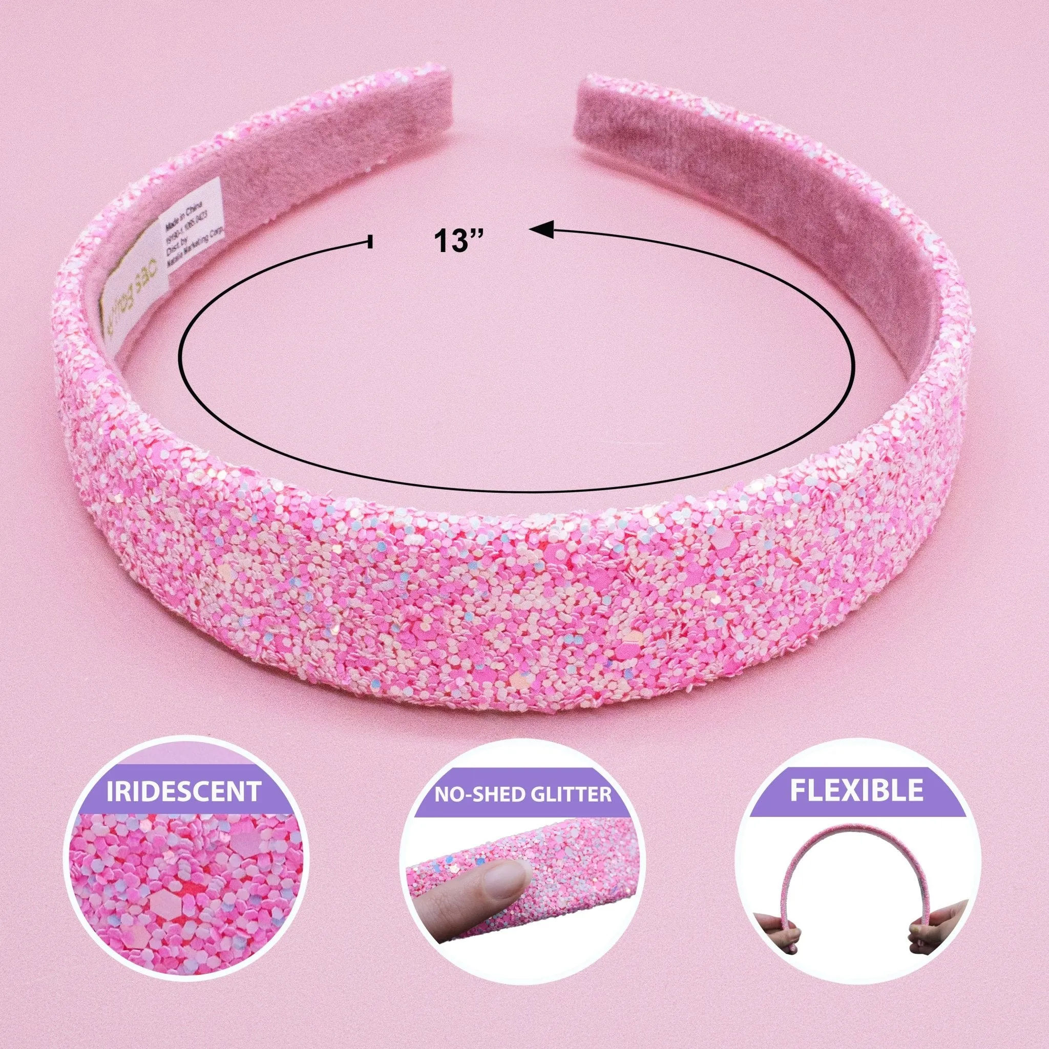 Tapered Chunky Glitter Headband