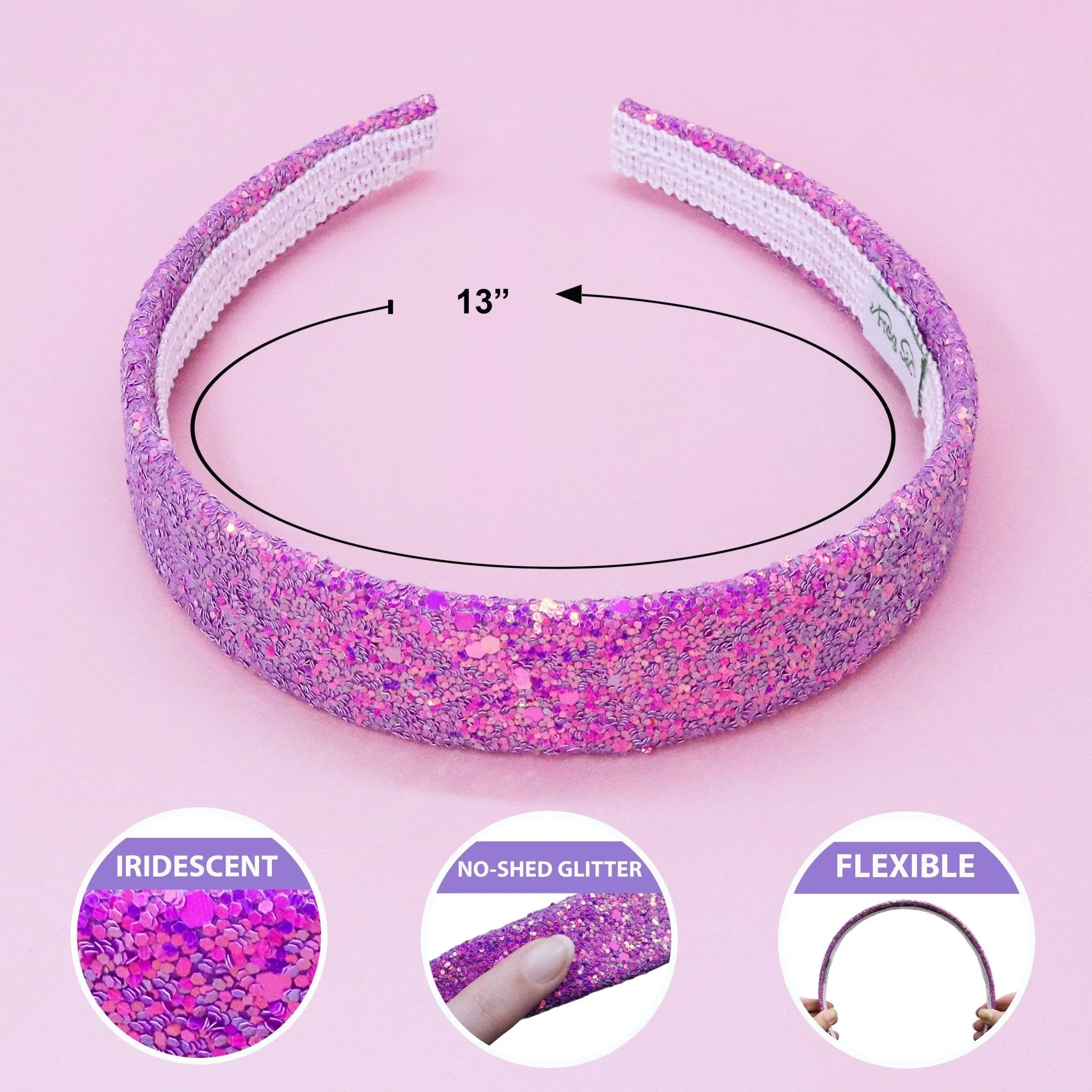 Tapered Chunky Glitter Headband