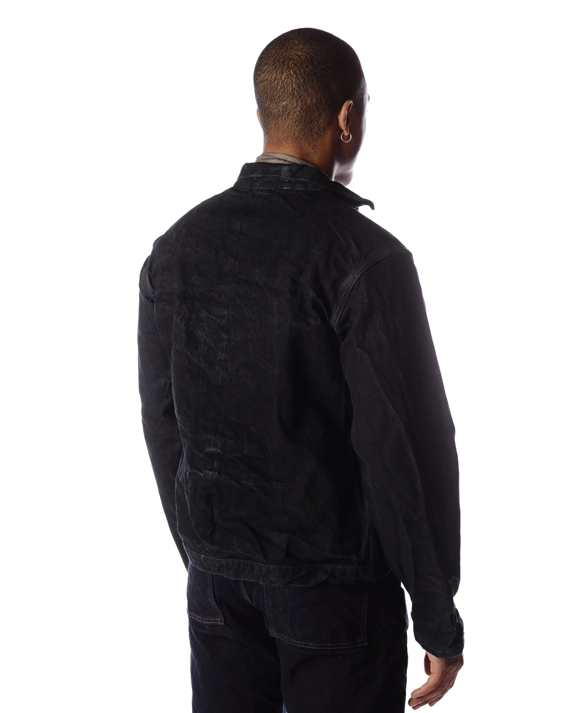 Tender Type 902 Edited Jeans Jacket Mars Black Dyed 16oz Selvage Denim