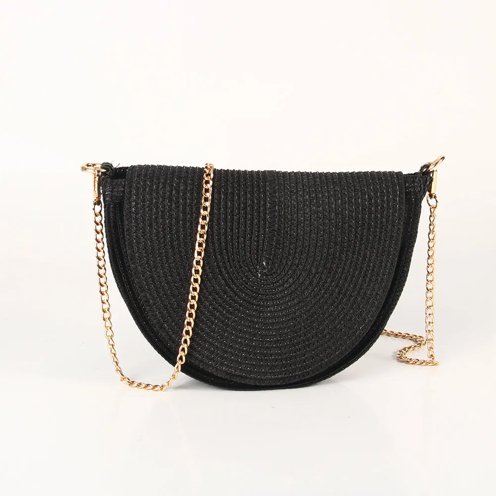 The Raffy Bag - Half Moon - Black