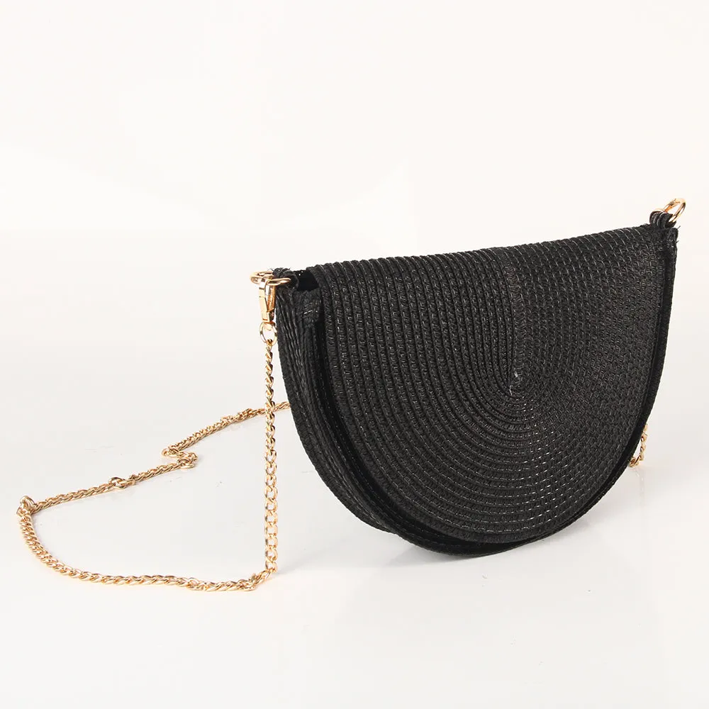 The Raffy Bag - Half Moon - Black