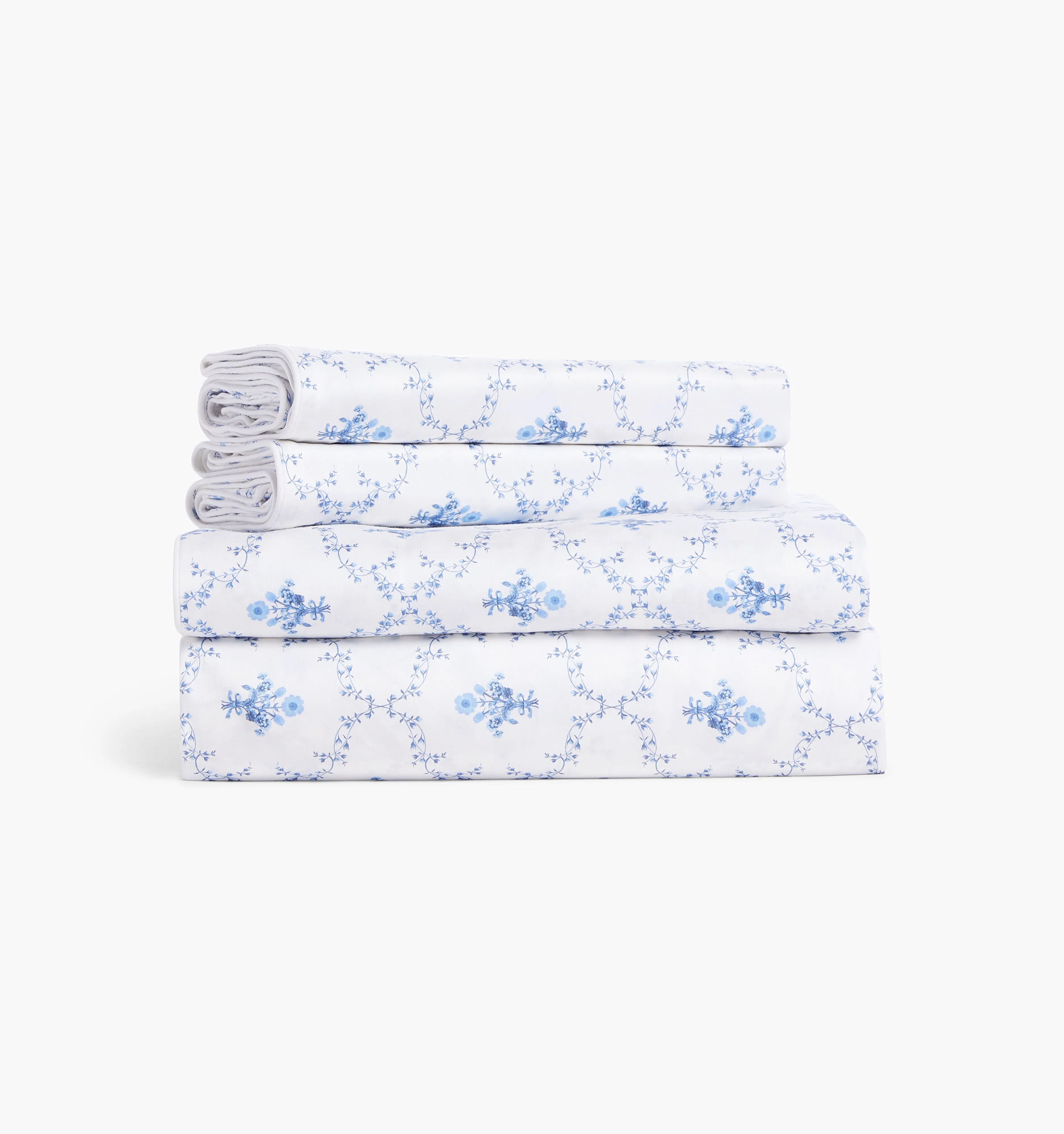 The Sheet Set - Blue Trellis