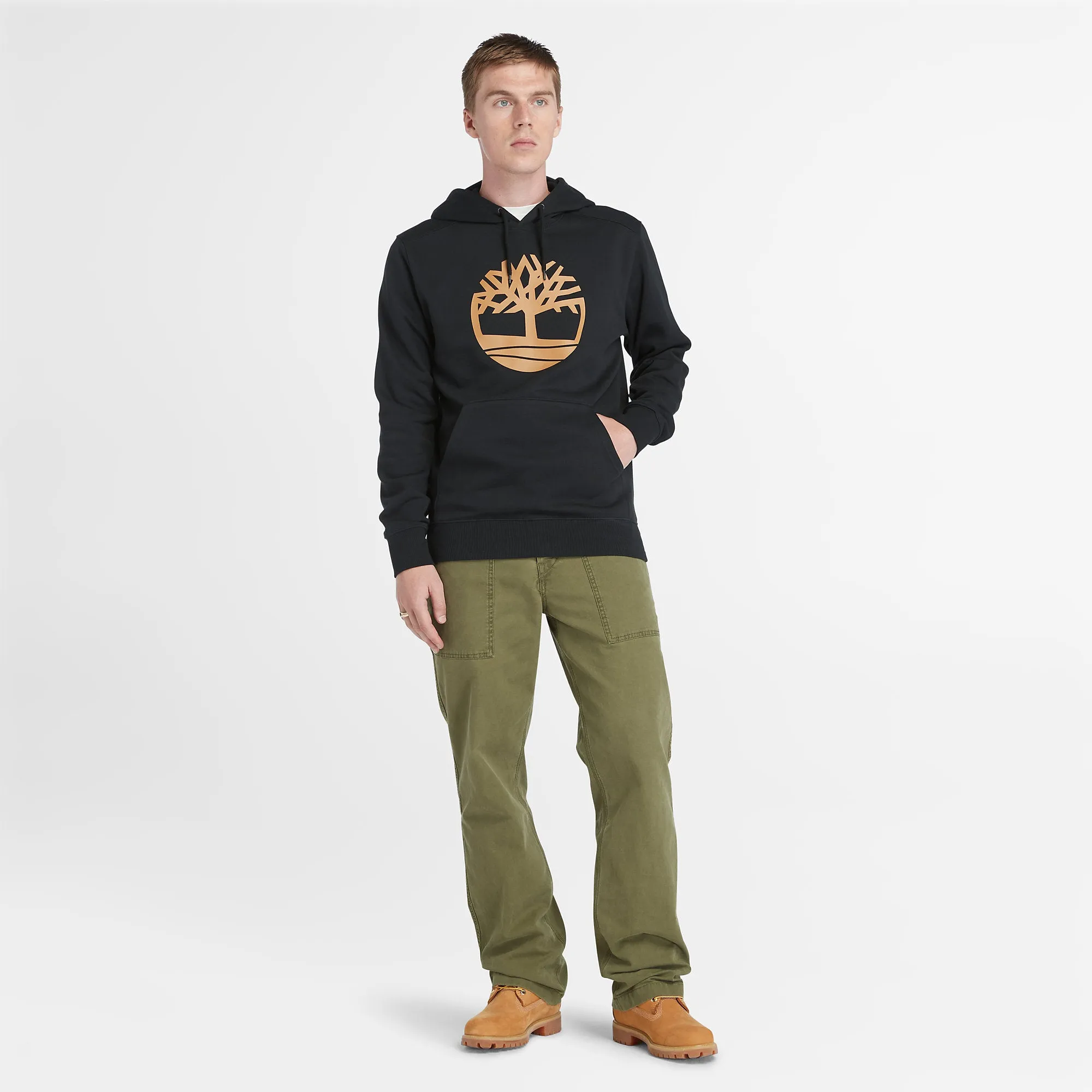 Timberland Men's Tree Logo Overhead Hoodie